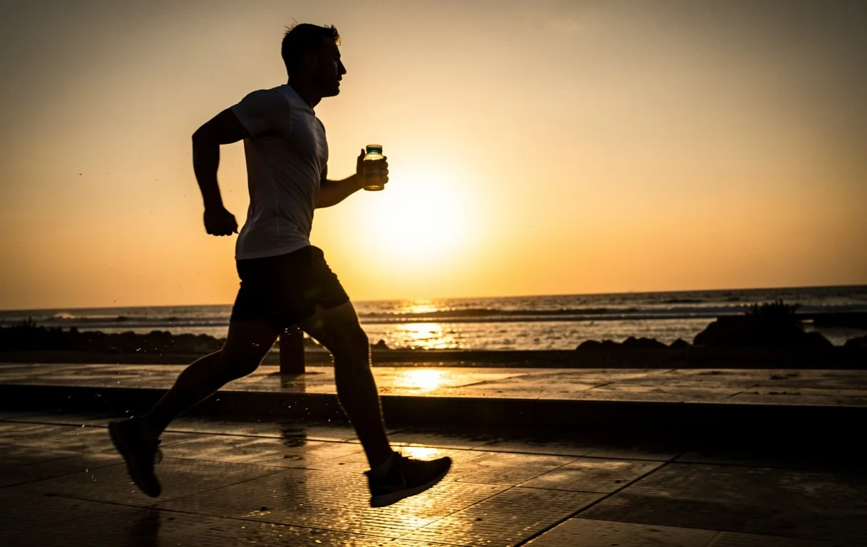 Morning run along the Surabaya waterfront